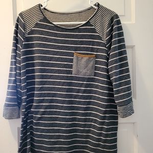 Haylee front pocket raglan knit top